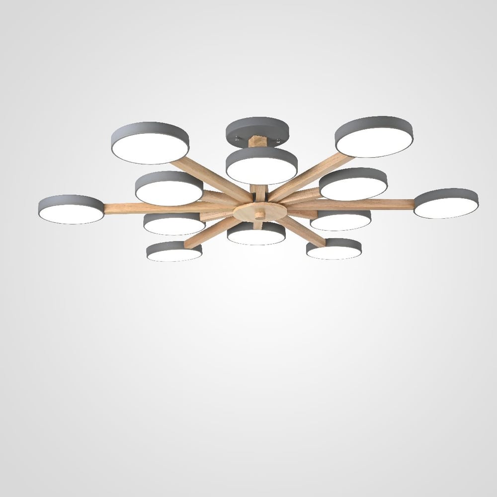 Изображение товара Потолочный светильник IMPERIUMLOFT TURNA L12 Grey регулируемая цветовая температура