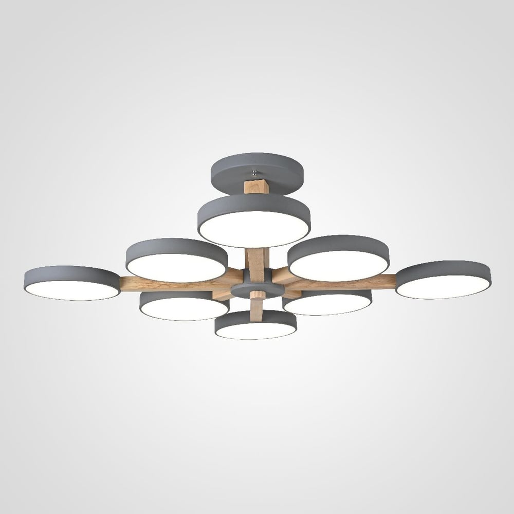 Изображение товара Потолочный светильник IMPERIUMLOFT TURNA L8 Grey с регулируемой цветовой температурой