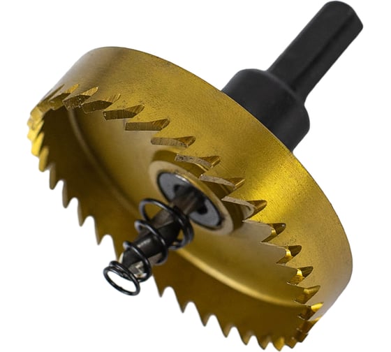 Изображение товара Коронка по металлу Pobedit сталь HSS, нитрид титан, 65 мм, 4846465