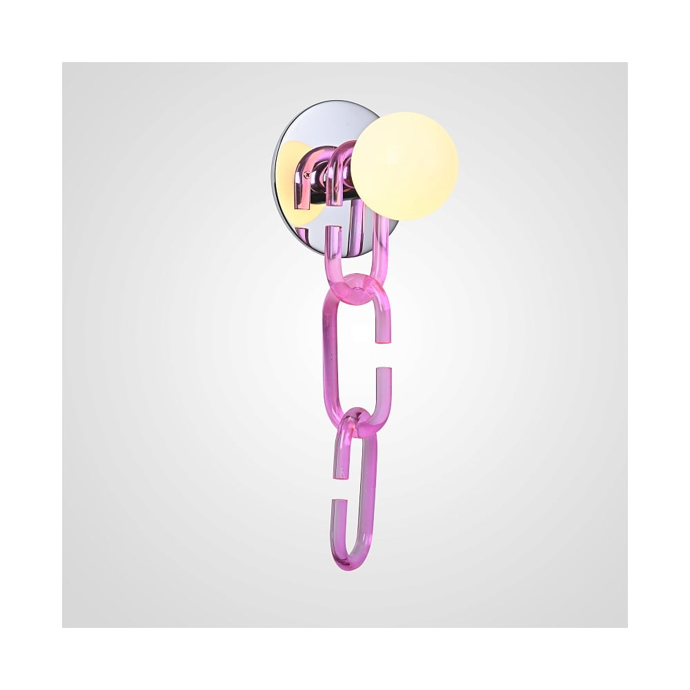 Изображение товара Настенный светильник IMPERIUMLOFT CHAIN WALL розовый 178090-26 для интерьера