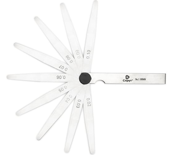 Изображение товара Набор щупов Спрут №1 (0,02-0,1 мм, 100 мм) 00114477