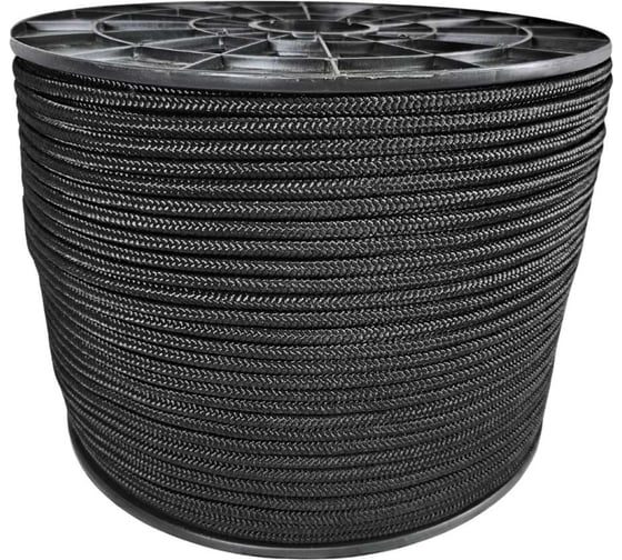 Изображение товара Шнур плетеный полипропиленовый ООО Оптхозторг 8 мм 300 м черный 1081300