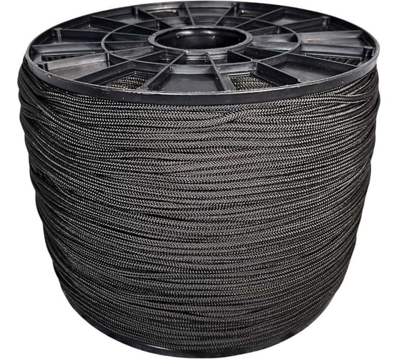 Изображение товара Шнур плетеный полипропиленовый ООО Оптхозторг 4 мм 500 м черная 1041500