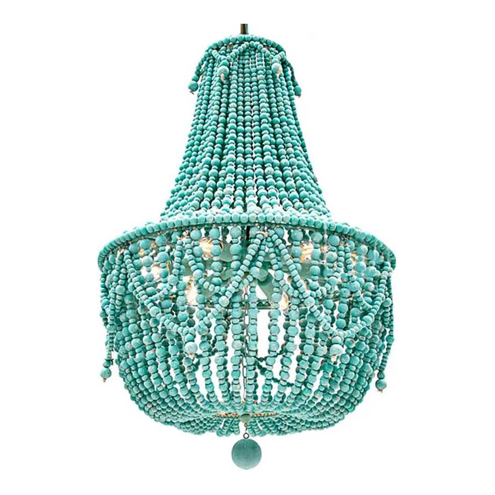Изображение товара Люстра IMPERIUMLOFT Chanteuse Chandelier бирюзового цвета