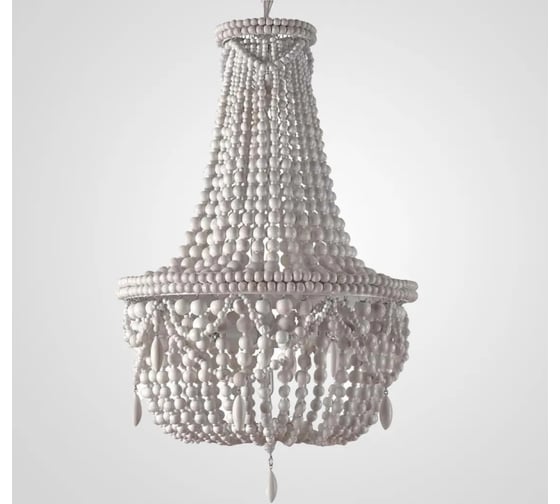 Изображение товара Люстра IMPERIUMLOFT RH Anselme White Wood Large Chandelier 84548-22