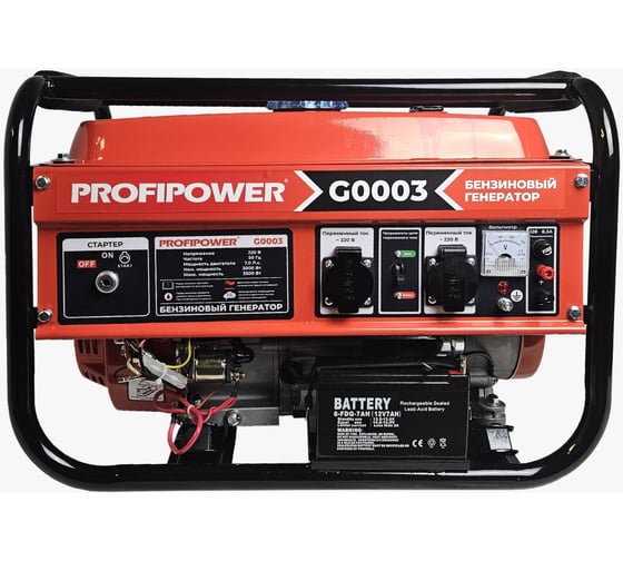 Изображение товара Бензиновый генератор Profipower БГ-4000Э G0003