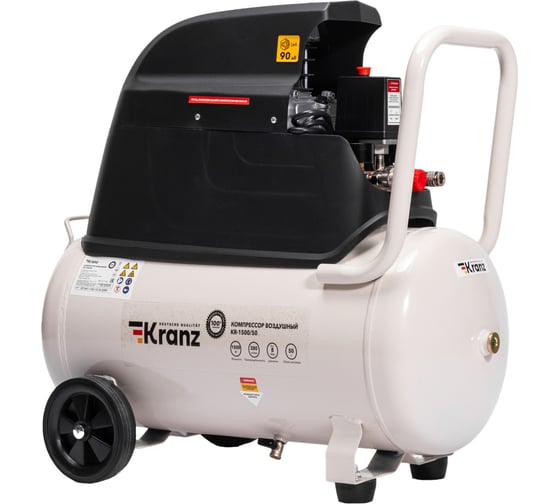 Изображение товара Компрессор воздушный Kranz KR-1500/50, 1500Вт, 280 л/мин, 50л KR-16-1152