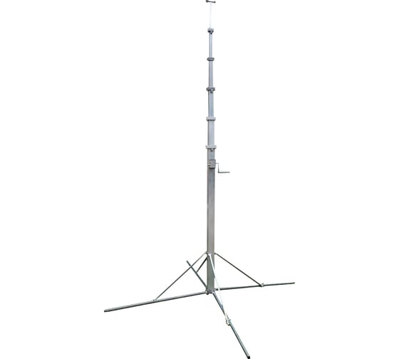 Изображение товара Мачта-штатив REXPO 9 м усиленная телескопическая с ручной лебедкой (6 колен) (арт. ) РЭК-9У
