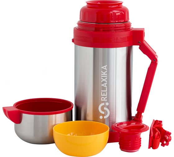 Изображение товара Универсальный термос для еды и напитков Relaxika 201 1.2 литра, стальной R201.1200.1
