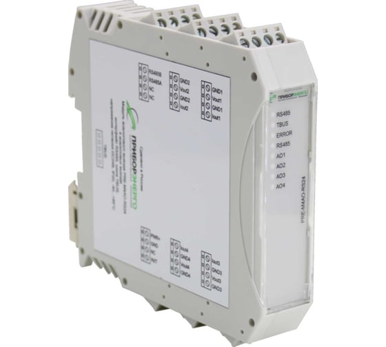 Изображение товара Модуль аналогового вывода НТК Приборэнерго PRE-M-4AO-RS24 БП-00003700