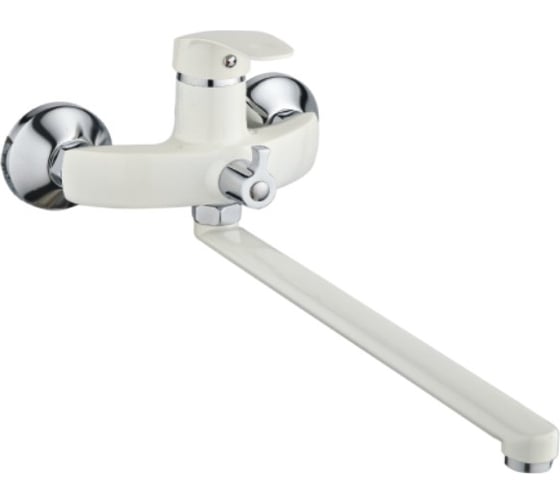 Изображение товара Универсальный смеситель Эверест с плоским прямым изливом и переключателем для душа B22-2127