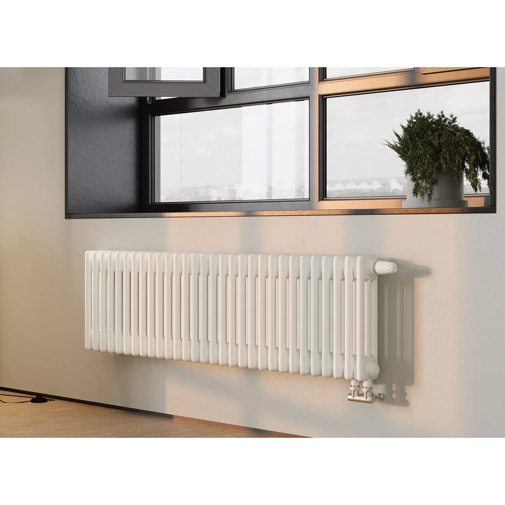 Изображение товара Горизонтальный трубчатый радиатор GUARDO Nova Siluet 12 секций 300x560 мм белый матовый