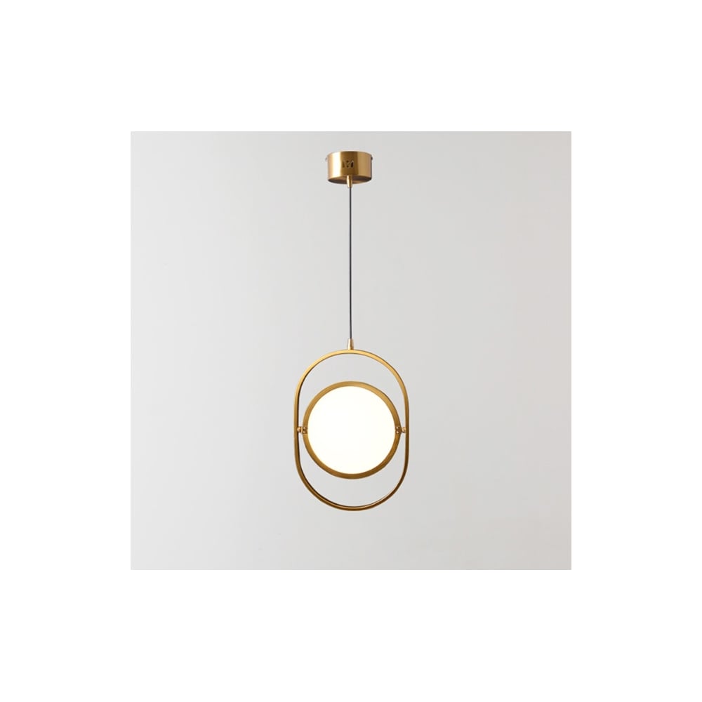 Изображение товара Подвесной светильник IMPERIUMLOFT ARVET золотой современный в стиле минимализм 26 см