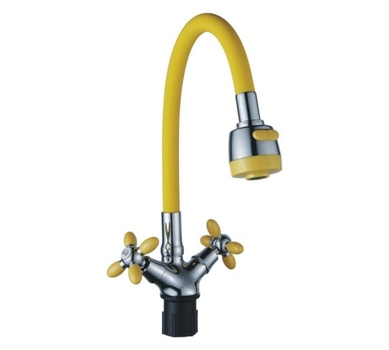 Изображение товара Смеситель для кухни Эверест с гибким изливом, крепление гайка B57-071B