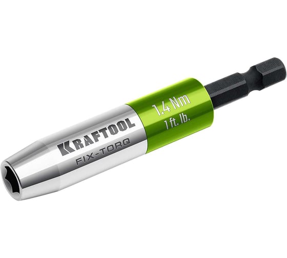 Изображение товара Динамометрический адаптер KRAFTOOL FIX-TORQ для бит 1.4 Нм 64035-1.4