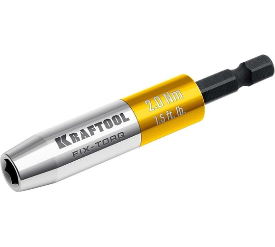 Изображение товара Динамометрический адаптер KRAFTOOL FIX-TORQ для бит 2.0 Нм 64035-2.0