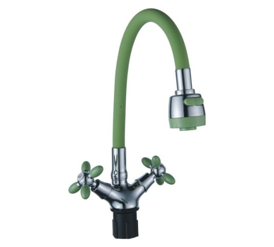 Изображение товара Смеситель для кухни Эверест с гибким изливом, крепление гайка B57-071E