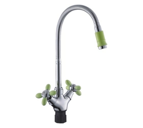 Изображение товара Смеситель для кухни Эверест с высоким изливом, крепление гайка B58-071E