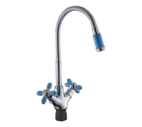 Изображение товара Смеситель для кухни Эверест с высоким изливом, крепление гайка B58-071D