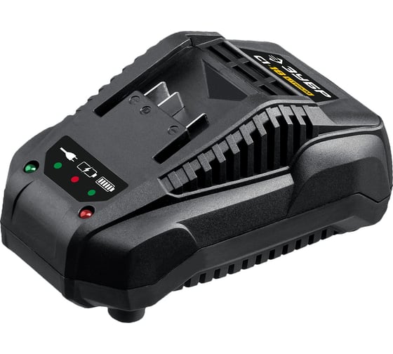 Изображение товара Зарядное устройство для Li-Ion АКБ ЗУБР 18В, 2.4А БЗУ-С1-18