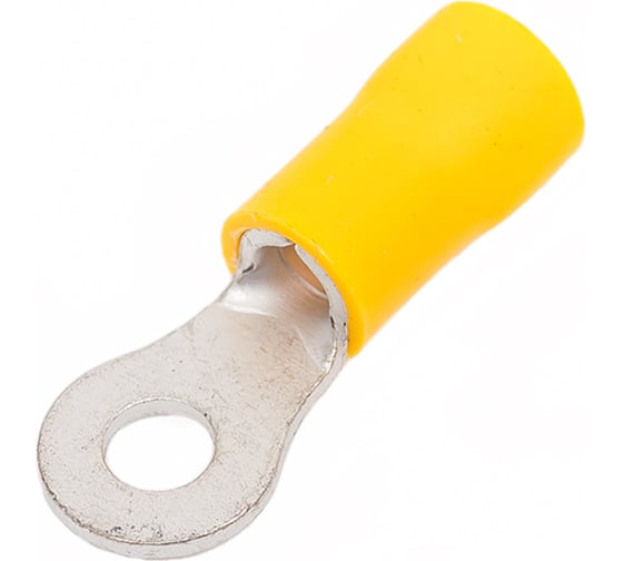Изображение товара Кольцевой изолированный наконечник KLR ROV-406 с ПВХ манжетой 4.6...6.6мм2/М4/Жёлтый/6500406