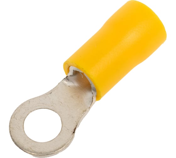 Изображение товара Кольцевой изолированный наконечник KLR ROV-506 с ПВХ манжетой 4.6...6.6мм2/М5/Жёлтый/6500506