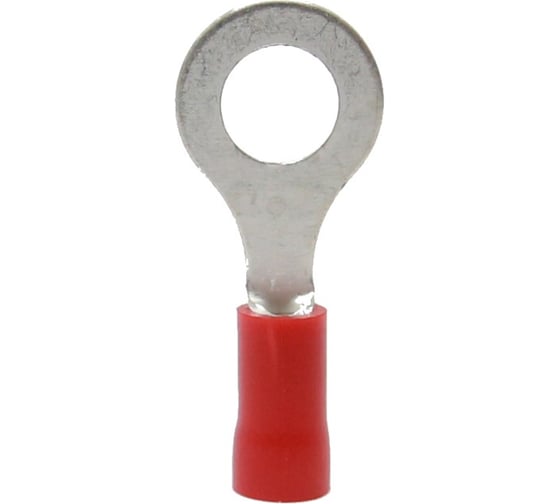 Изображение товара Кольцевой изолированный наконечник KLR ROV-601 с ПВХ манжетой 0.25...1.65мм2/М6/Красный/6500601