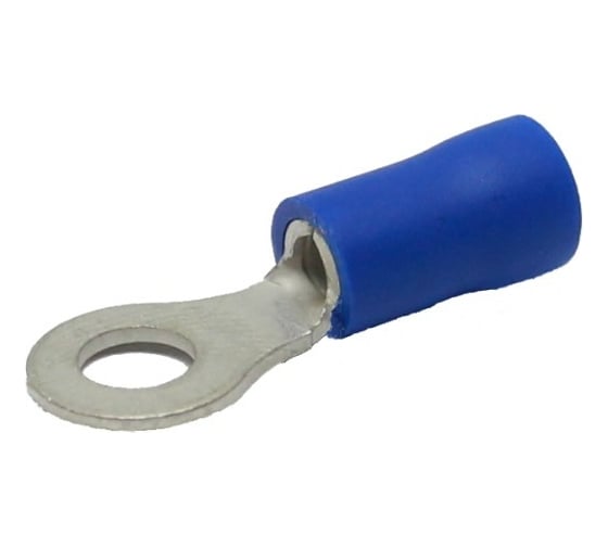 Изображение товара Кольцевой изолированный наконечник KLR ROV-402 с ПВХ манжетой 1.0...2.6мм2/М4/Синий/6500402