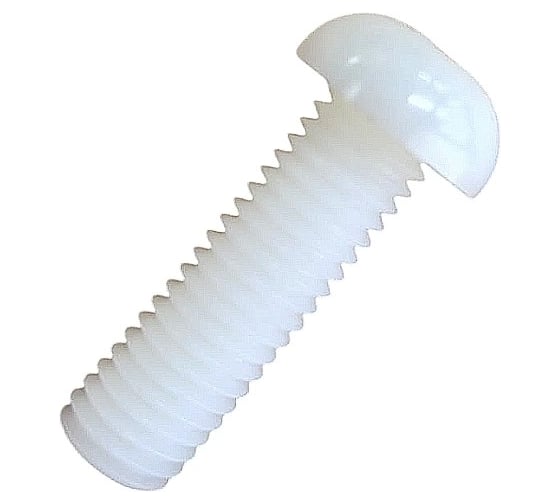 Изображение товара Винт полиамидный 23 Болта 6x50 мм, DIN 7985 (пластик), 4 шт. вп6507985ф4