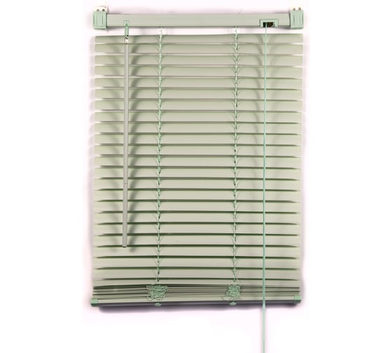 Изображение товара Пластиковые жалюзи ПраймДекор 130x150 см, оливковые 2130003
