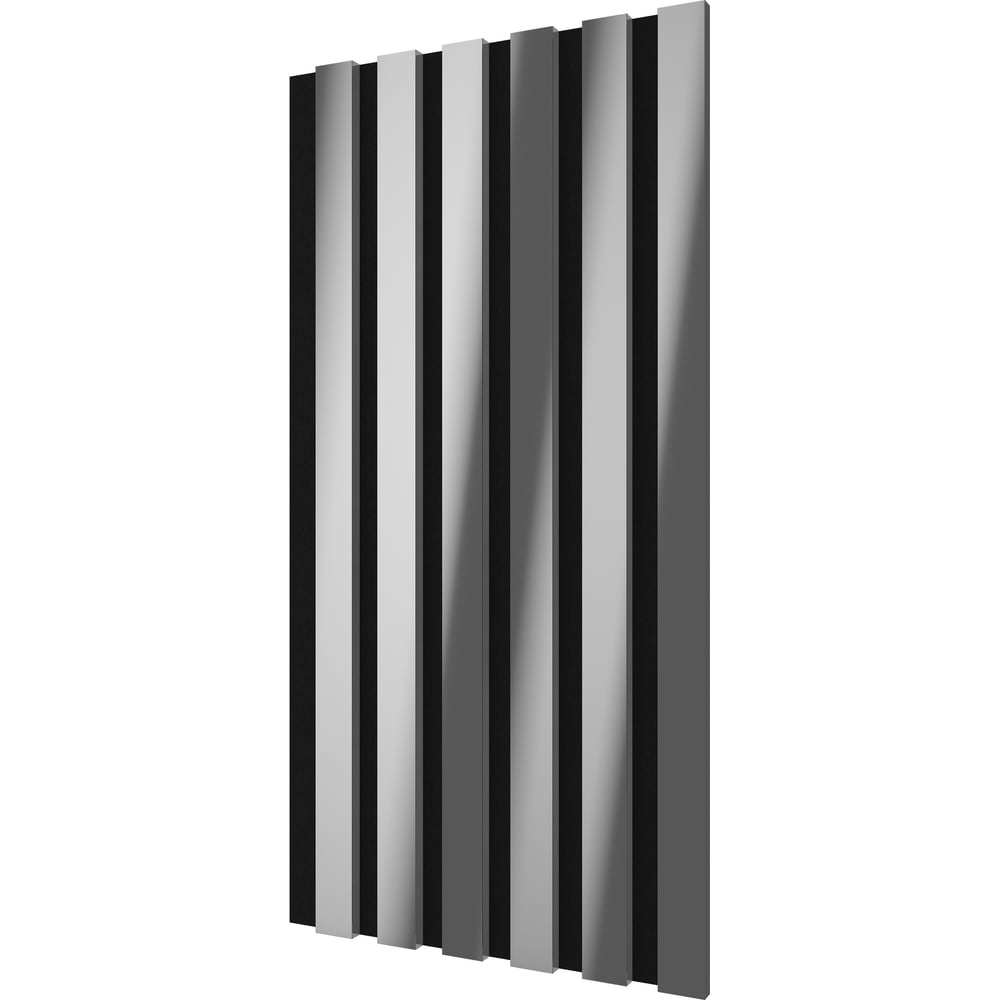 Изображение товара Комплект акустических панелей Cosca Decor 2 шт черный войлок 600x300x19 мм хром рейки ЭКО 00-00079776