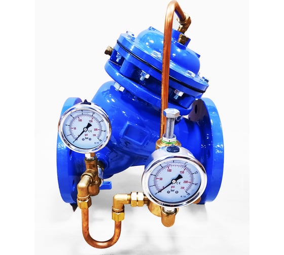 Изображение товара Регулирующий клапан «после себя» с пилотным управлением ГИДРОАРМ АРК-Д-101 Ду80 Ру16 4687206649378