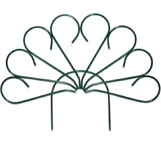 Изображение товара Забор садово-парковый ЛЕТО Павлин малый 3,1 м, 5 секций 0,52x0,62 м, стальная труба d10 мм, 23614