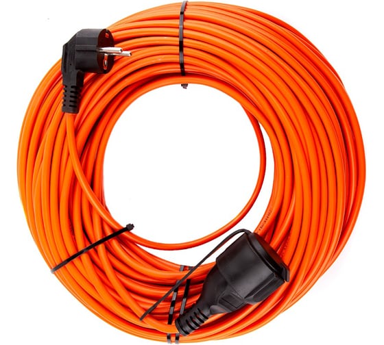 Изображение товара Удлинитель-шнур STEKKER 1-местный ПВС с/з 3*1,5мм2, IP54, 20м, 16А (40139 50344