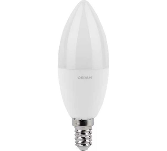Изображение товара Светодиодная лампа Osram LED Value Р E14 800лм 10Вт замена 75Вт 3000К теплый белый свет 4058075579712 4058075579125