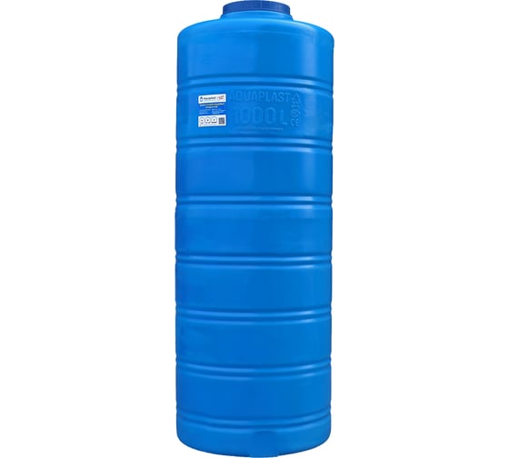Изображение товара Овально-вертикальная емкость AQUAPLAST 1000 л, синяя 4630017951833