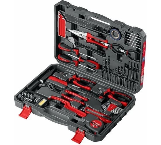 Изображение товара Набор инструментов для ремонтных работ ЗУБР 78 предмета Умелец-78 22107