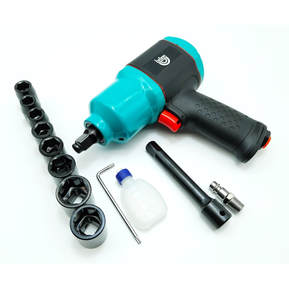 Изображение товара Пневматический гайковерт BRANN BPT-1500, 1492 Нм, 1/2 дюйма