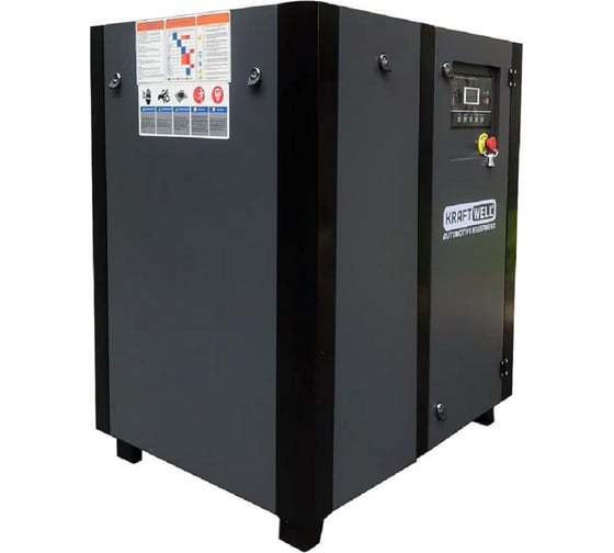 Изображение товара Компрессор винтовой KraftWell 1670 л/мин, 10 бар, 380В KRW-ASC15A-10B