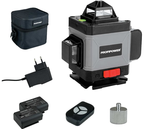 Изображение товара Лазерный нивелир Profipower NL-7016G 16 лучей, лазер - зеленый, Li-ion - 2шт., пульт ДУ, кейс E0070
