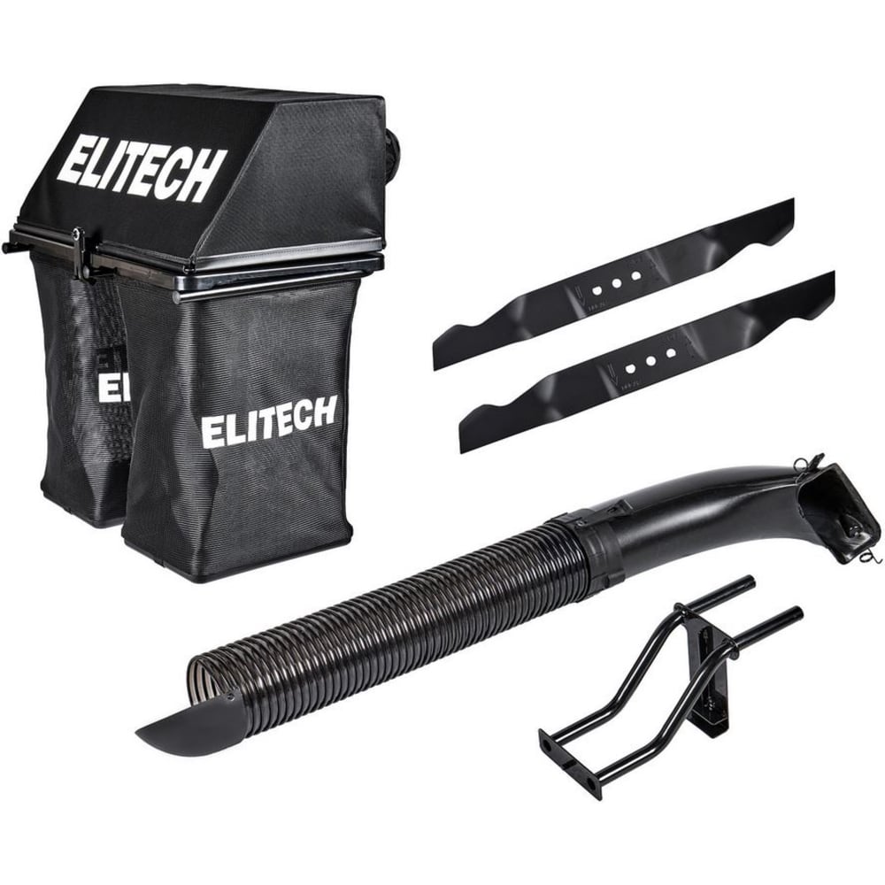 Изображение товара Комплект для газонокошения Elitech ножи 92 см и травосборник 150 л