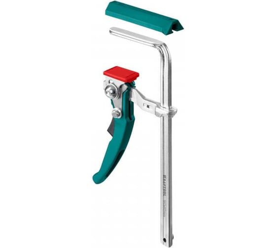 Изображение товара Универсальная струбцина KRAFTOOL 160/60 мм, цельнокованая, рычажная, быстрозажимная KLT-160 32331-160