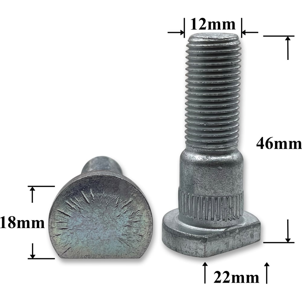 Изображение товара Шпилька крепления колеса KрепАвто M12x1.25×41 для НИВА