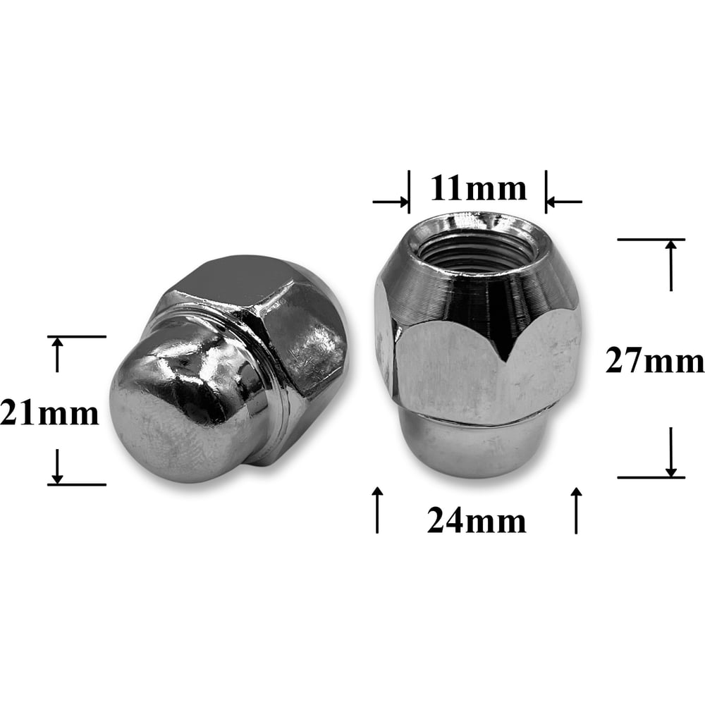 Изображение товара Гайка колеса иномарки КрепАвто М12х1,25х27 кл.21, конус, закр, CH, H-1706S T0515