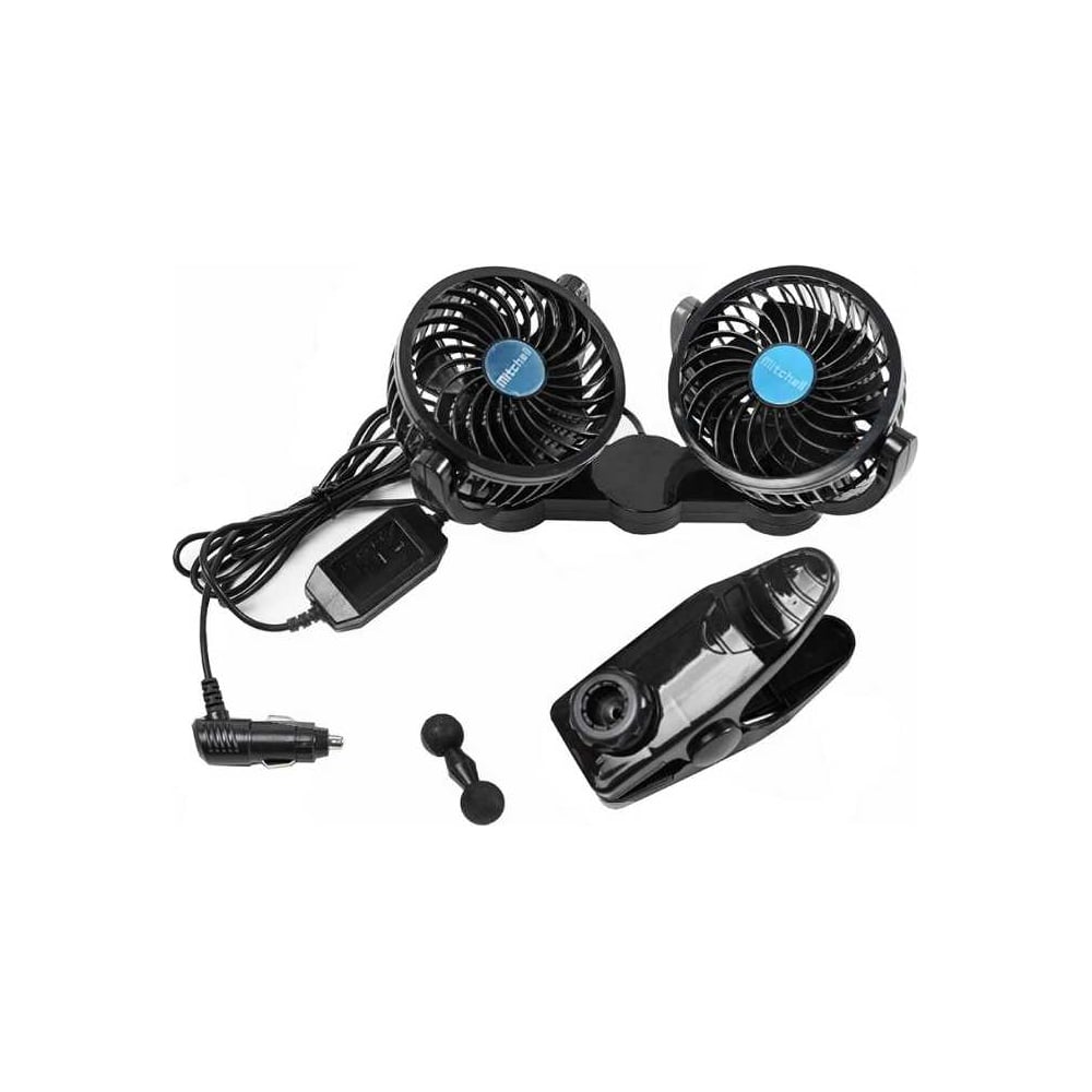 Изображение товара Вентилятор двойной с прищепкой Крал Turbo 12V Т605 3744