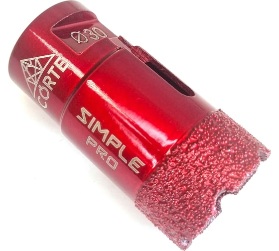 Изображение товара Коронка алмазная CORTE SIMPLE PRO для УШМ M14 30 мм SPB30