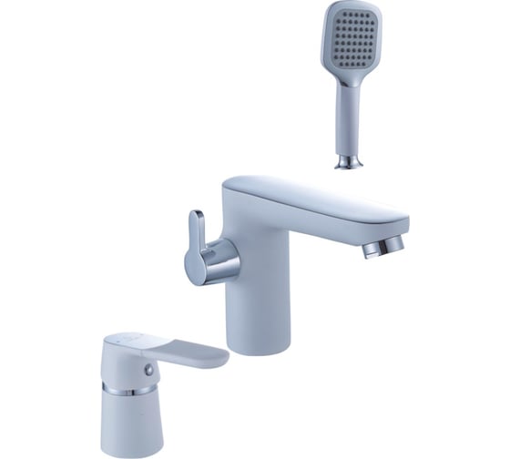 Изображение товара Смеситель для ванны Diadonna тройной, врезной D87-111114W