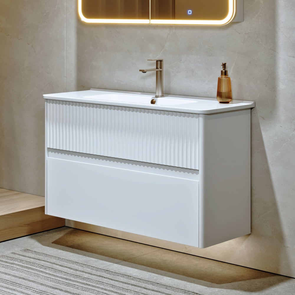 Изображение товара Тумба ALAVANN Wave 105 (ум. Nikson 105), белый ALV1116001