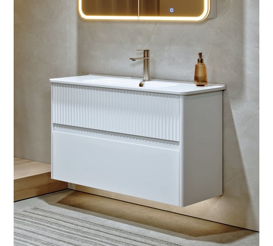 Изображение товара Тумба ALAVANN Wave 105 (ум. Nikson 105), белый ALV1116001