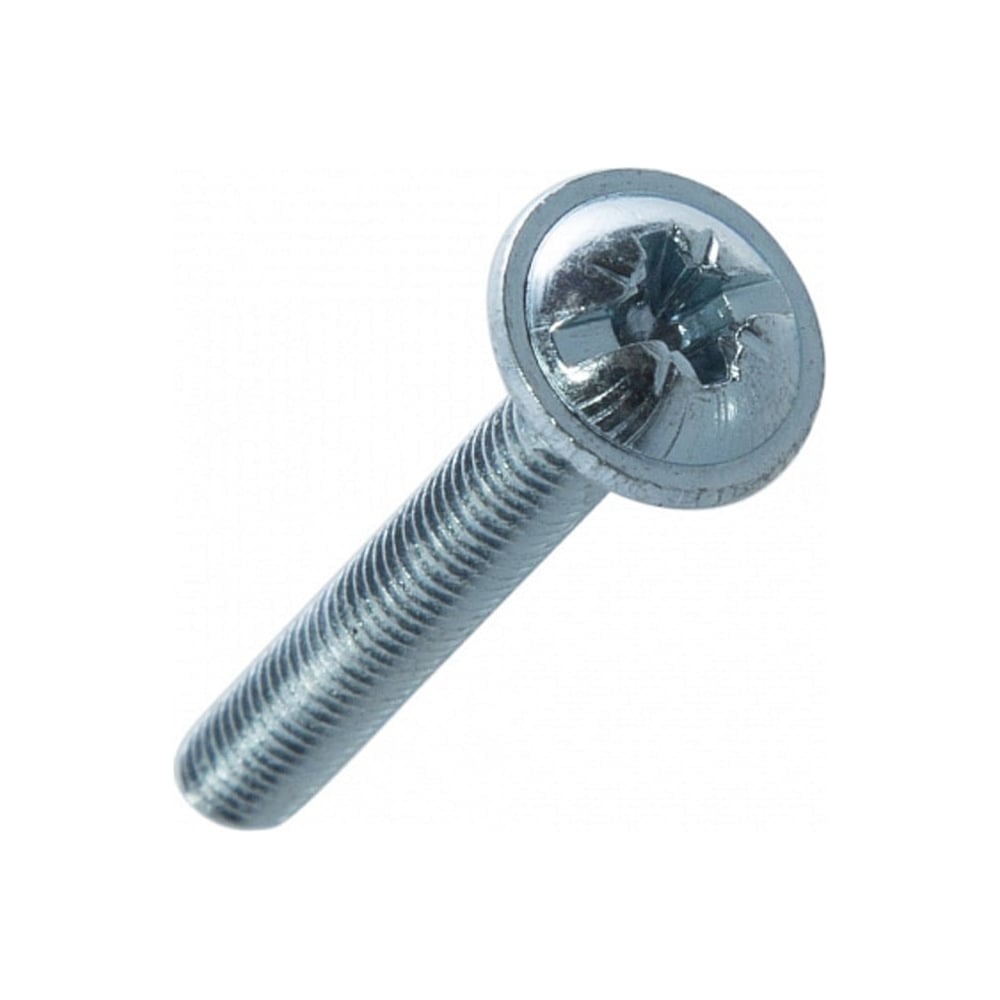 Изображение товара Винт с пресс шайбой Море-Метизов DIN 967 Combi PZ М6x14 мм 50 шт цинк